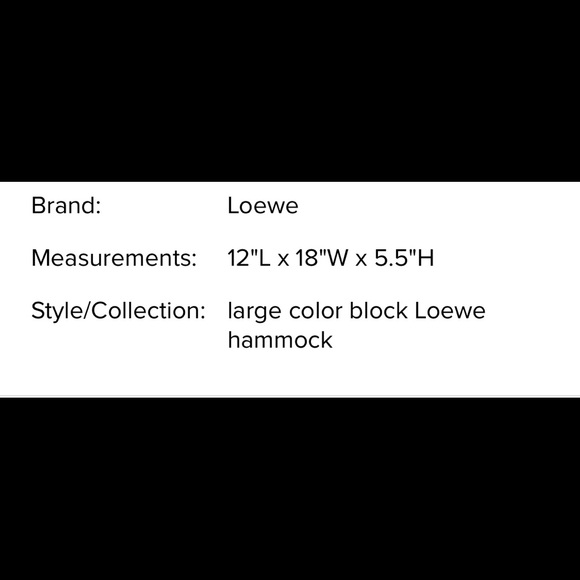 SALE ❗️❗️Loewe Colorblock Hammock (rare style) - Picture 6 of 6